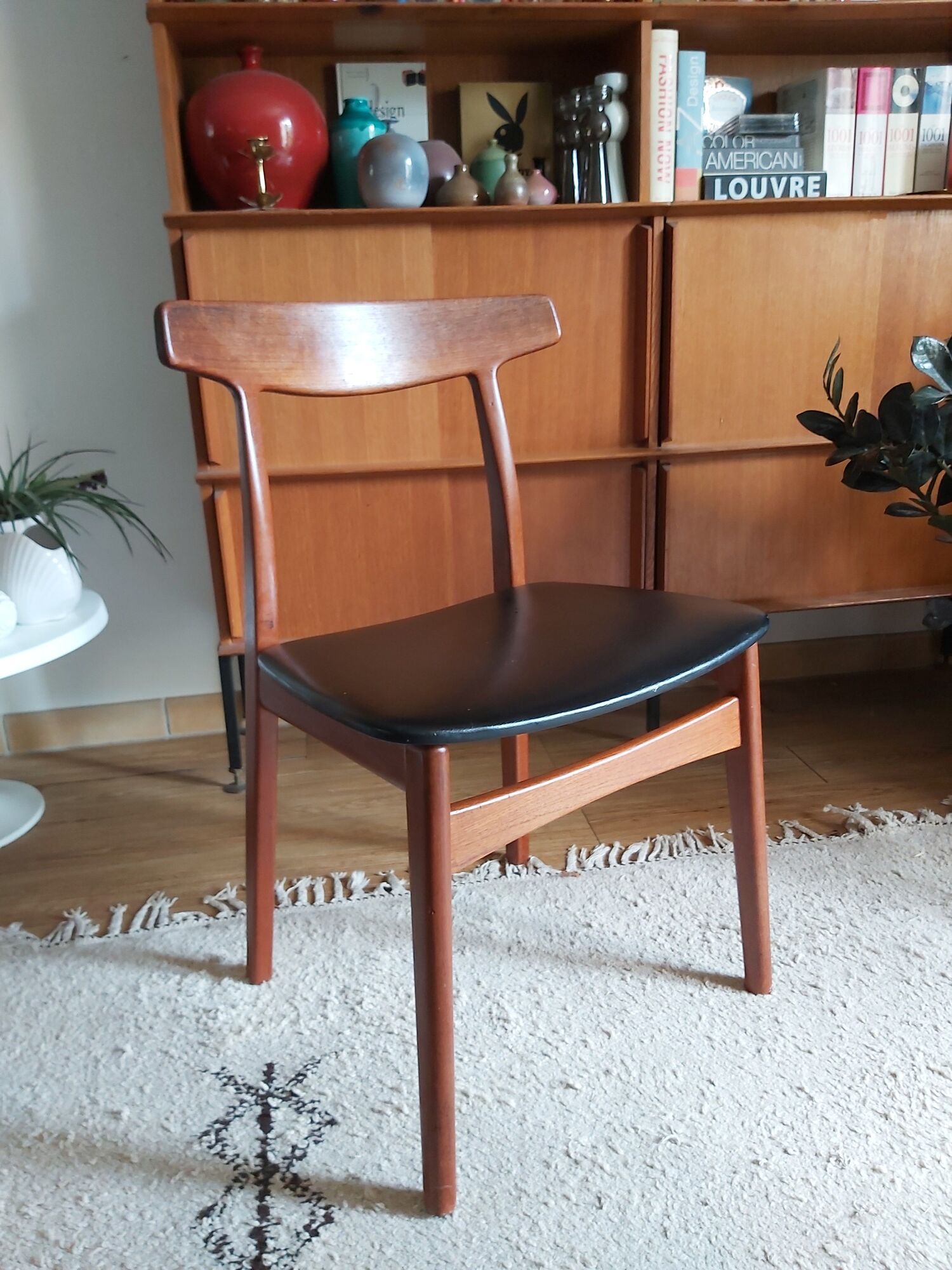 Teak chair by H Kjaenulf for Bruno Hansen of the 60s