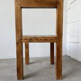 Brutalist pine chair