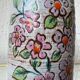 Large ceramic roller vase from Vallauris, 1960s