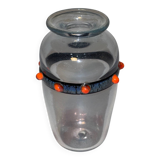 Schneider Vase with Applications Called "Jewels"