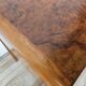 1950s Art Decò writing desk in walnut burl and blond walnut