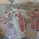 Large Aubusson style wall tapestry – Romantic scene, 18th century