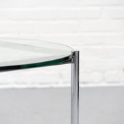 Table basse MR de Mies van der Rohe pour Knoll, années 1980.