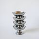 Set of 4 low stainless steel bowls 1970 9 x 5 cm