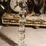 Crystal candlestick with diamond tip