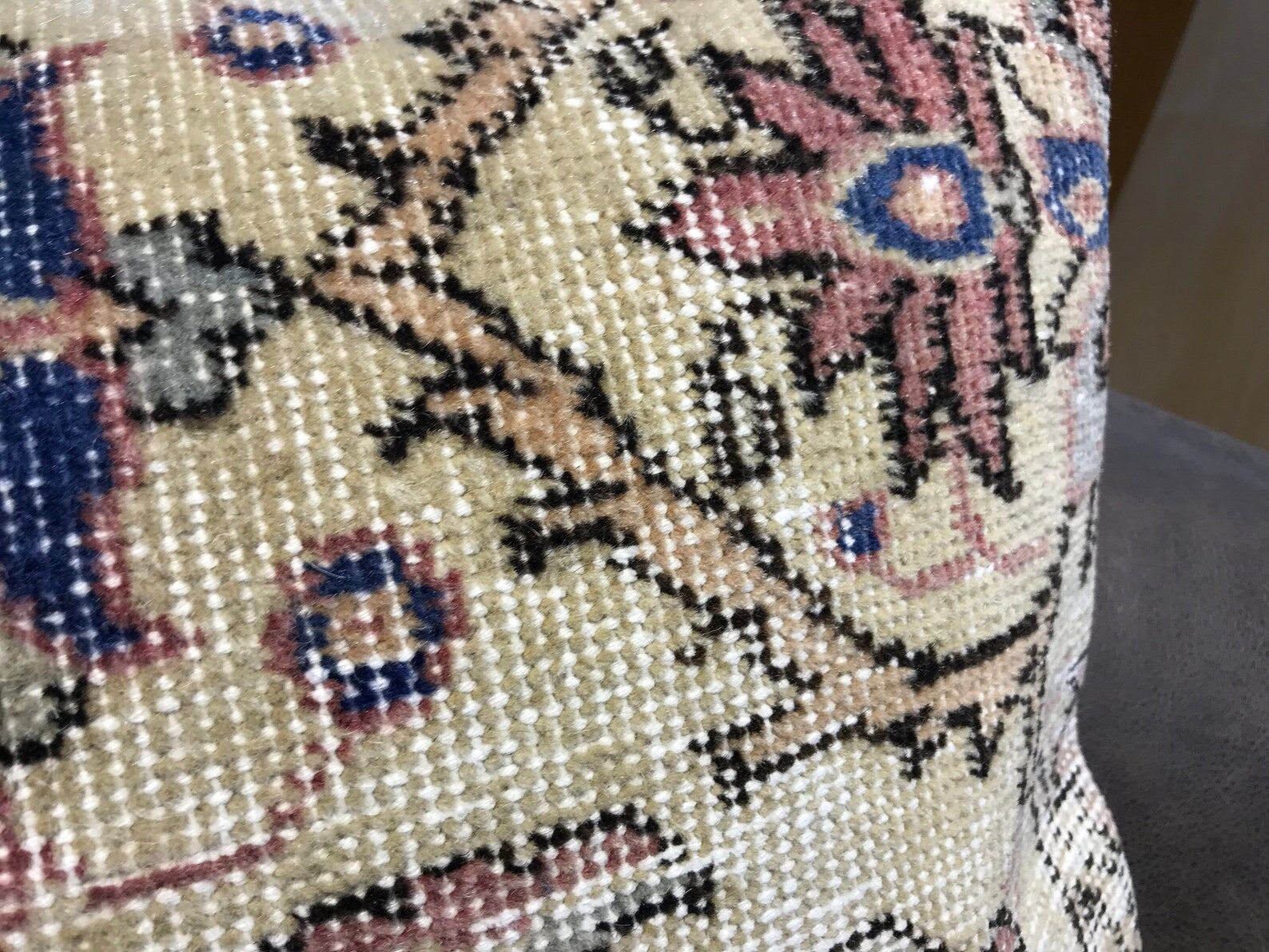 Turkish Carpet Floral Lumbar Pillow 40x60cm