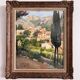 Watercolor on paper, Saint-Guilhem-le-Désert by Ch. Mazelin, 20th century