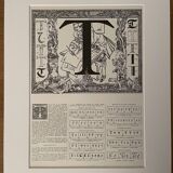 Lithograph letter T - 1930