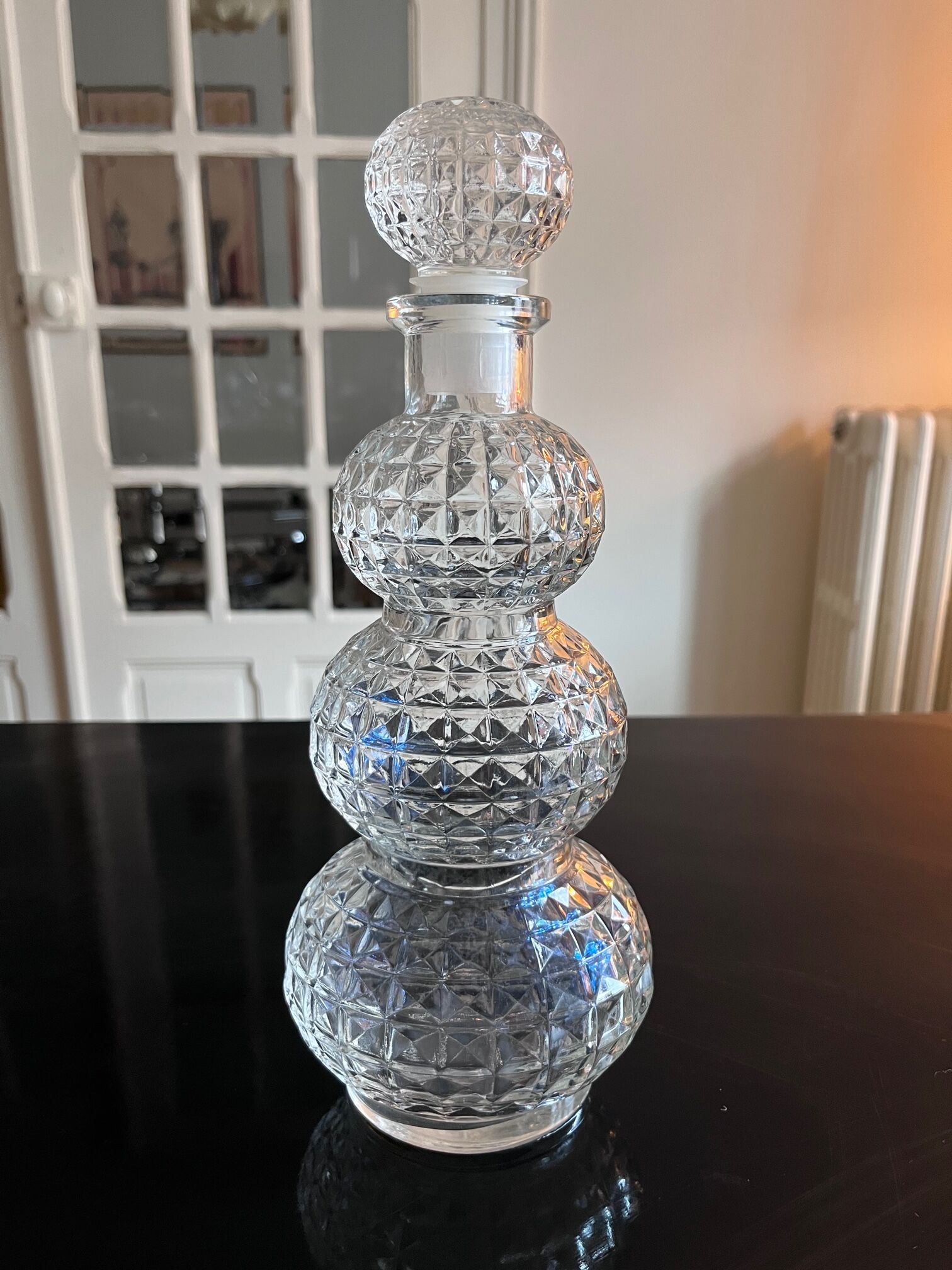 70s glass decanter