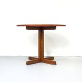 Round Dining Table in Solid Teak, 1970s