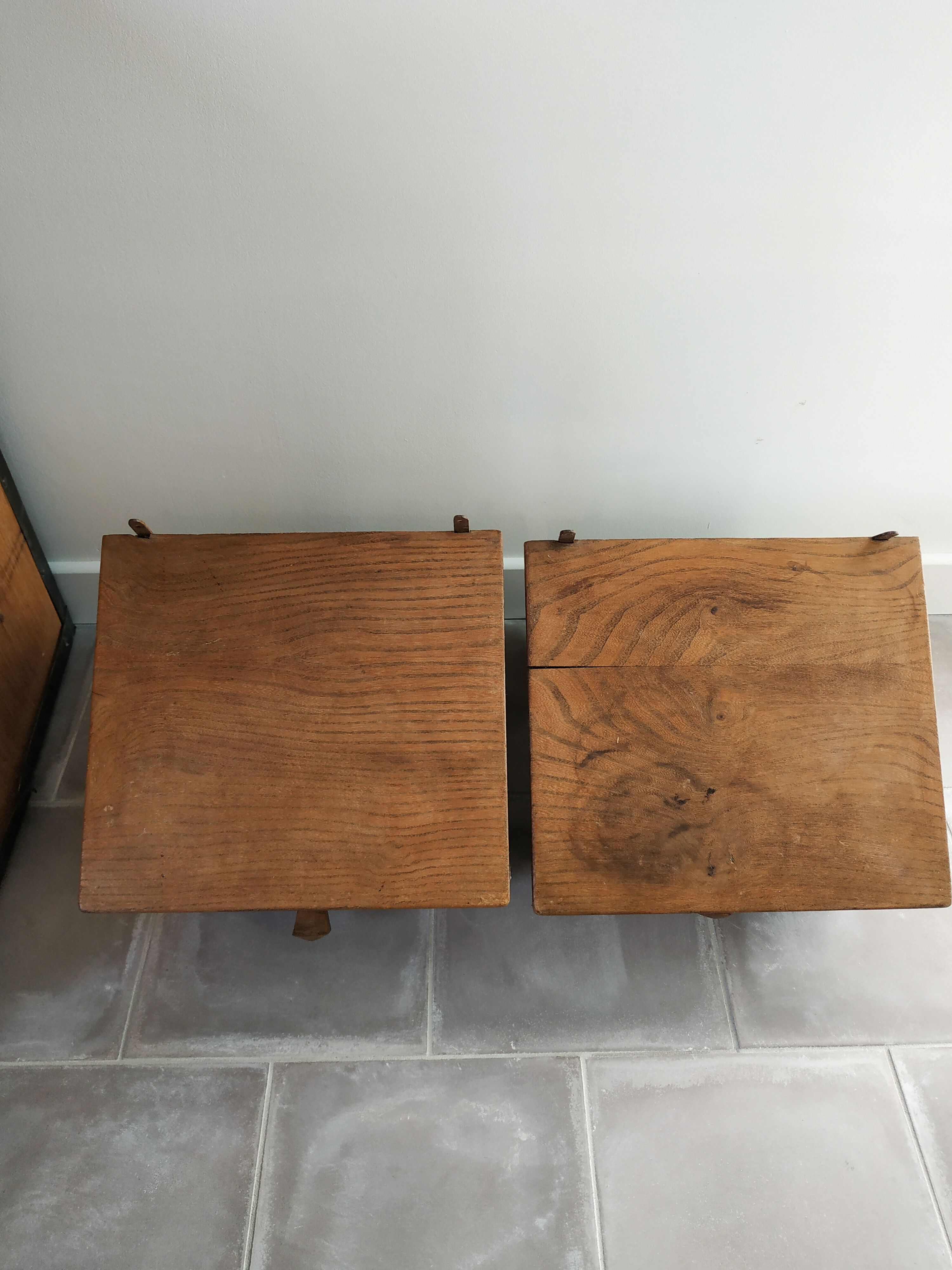 Old wooden wall console