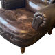 Chesterfield leather armchair