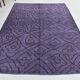 7x9 modern vintage purple  hemp area rug,