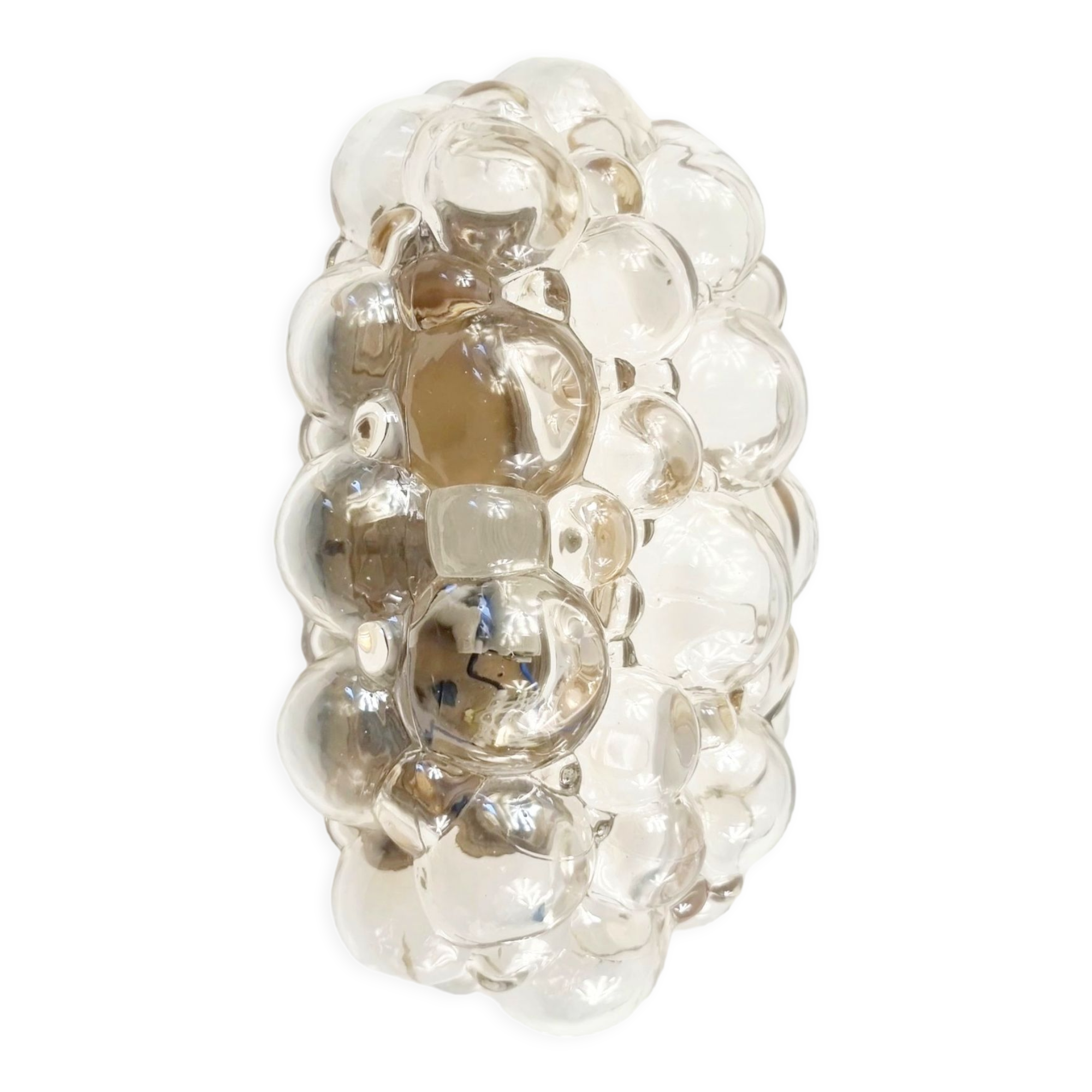 Bubble glass wall light by helena tynell for limburg, germany, 1960s