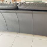 Rococo leather sofa by Roche Bobois