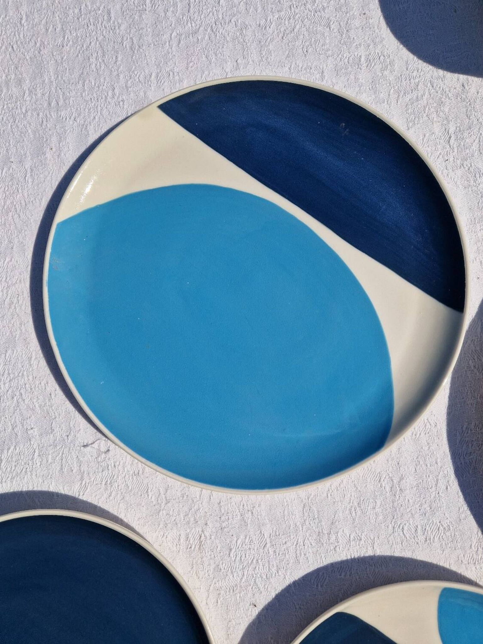 Set of 8 Plates and 2 Bowls Julie Goodwin Habitat Longitude Blue Stoneware Style