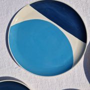 Set of 8 Plates and 2 Bowls Julie Goodwin Habitat Longitude Blue Stoneware Style