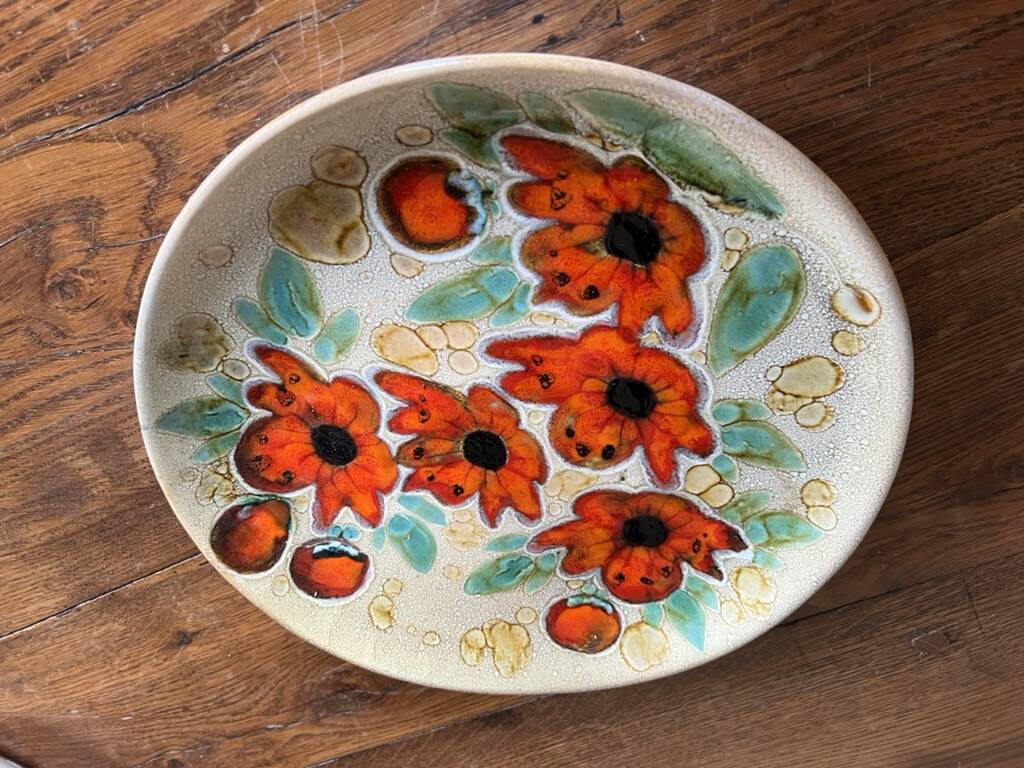 4 Plates by Kurt Brunner and Monique Pansier (Poterie du Verseau, Vallauris)