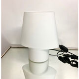 Vintage white glass lamp