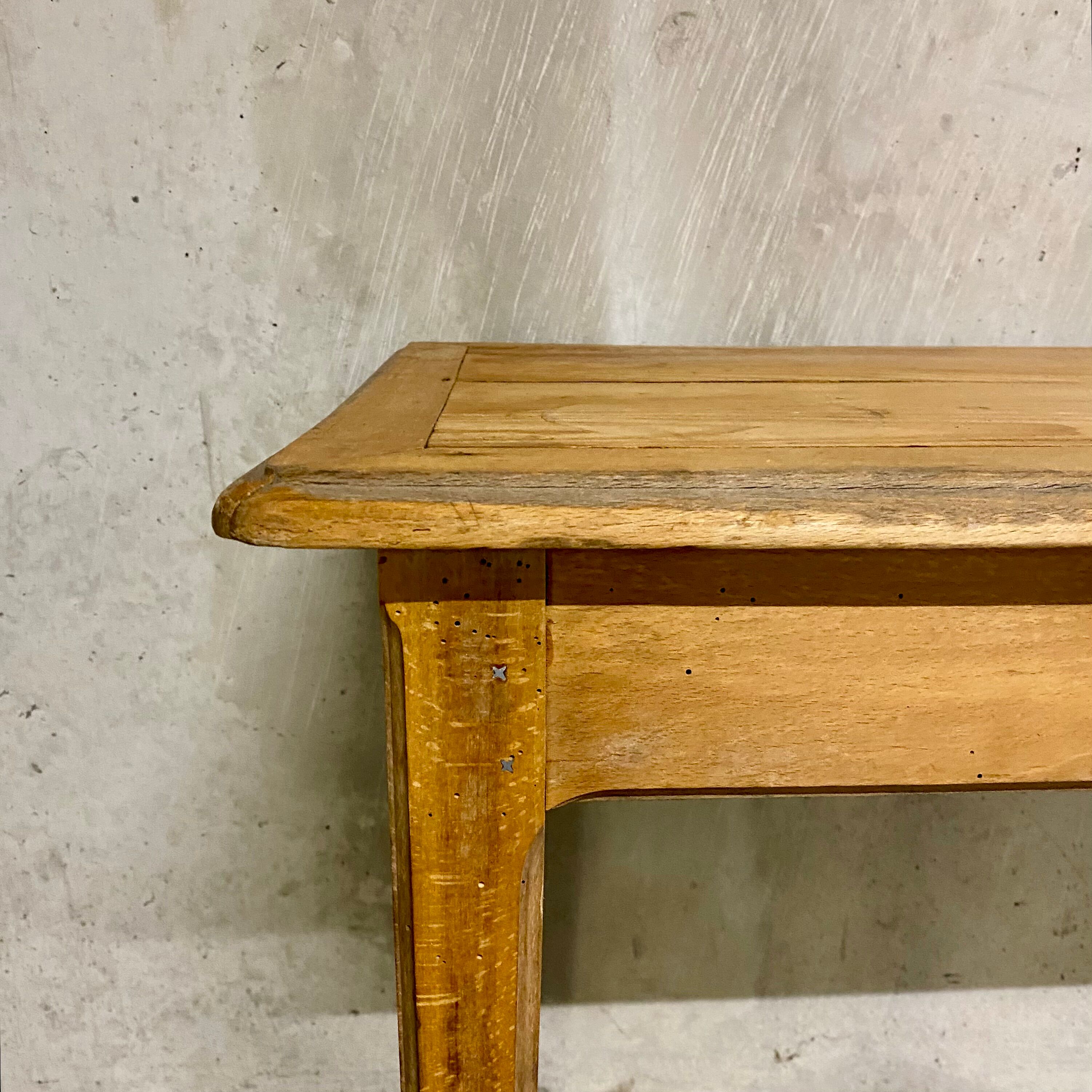 Light wood table