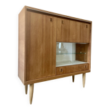 Vintage teak high sideboard