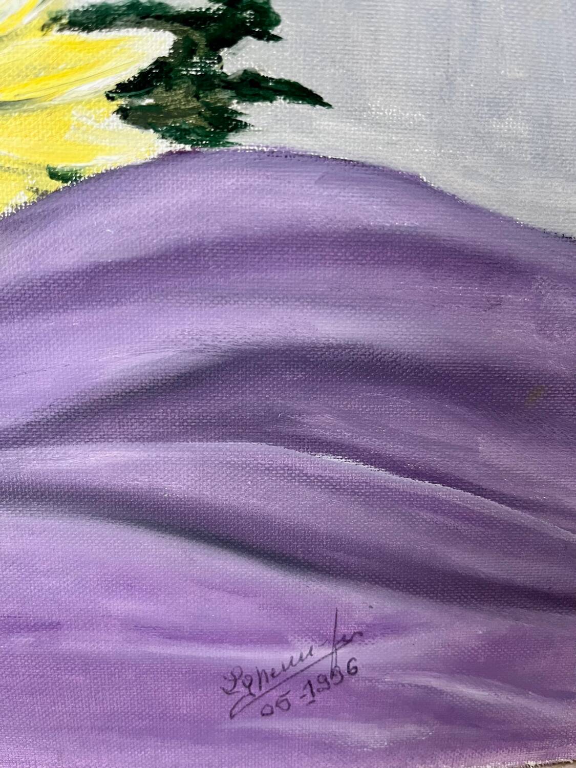 Oil on cardboard, signed, 33cm x 46cm