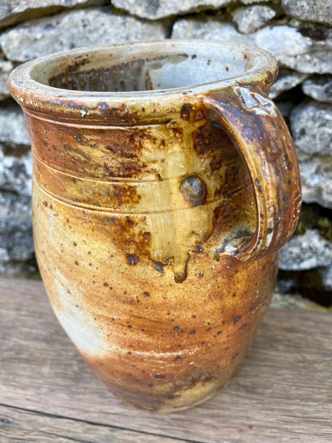 Jar, stoneware jug