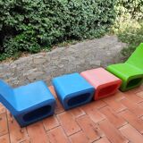 2 armchairs and 2 ottomans by Wiel Arets for Quinze & Milan vintage