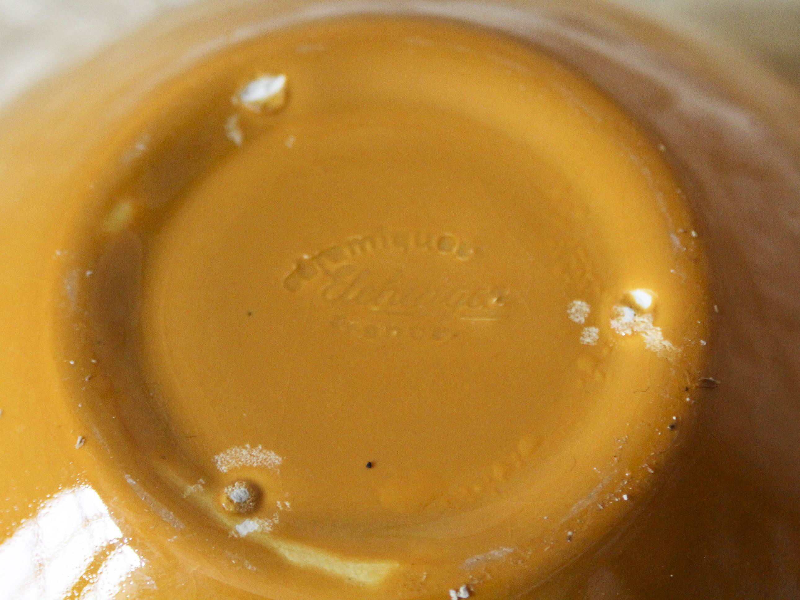 Orange salad bowl Elchinger France