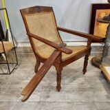 Colonial rattan planter armchair