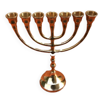Menorah  Chandelier 7 branches  Laiton pol