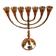 Menorah Chandelier 7 branches Polished Brass