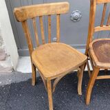 Lot of 4 mismatched bistro chairs