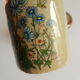 Set salière et poivrier en grès décor floral vintage