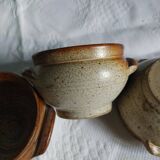 3 bols à soupe en grés - vintage 70's