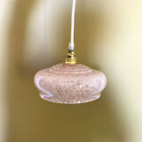 Pink Clichy glass suspension
