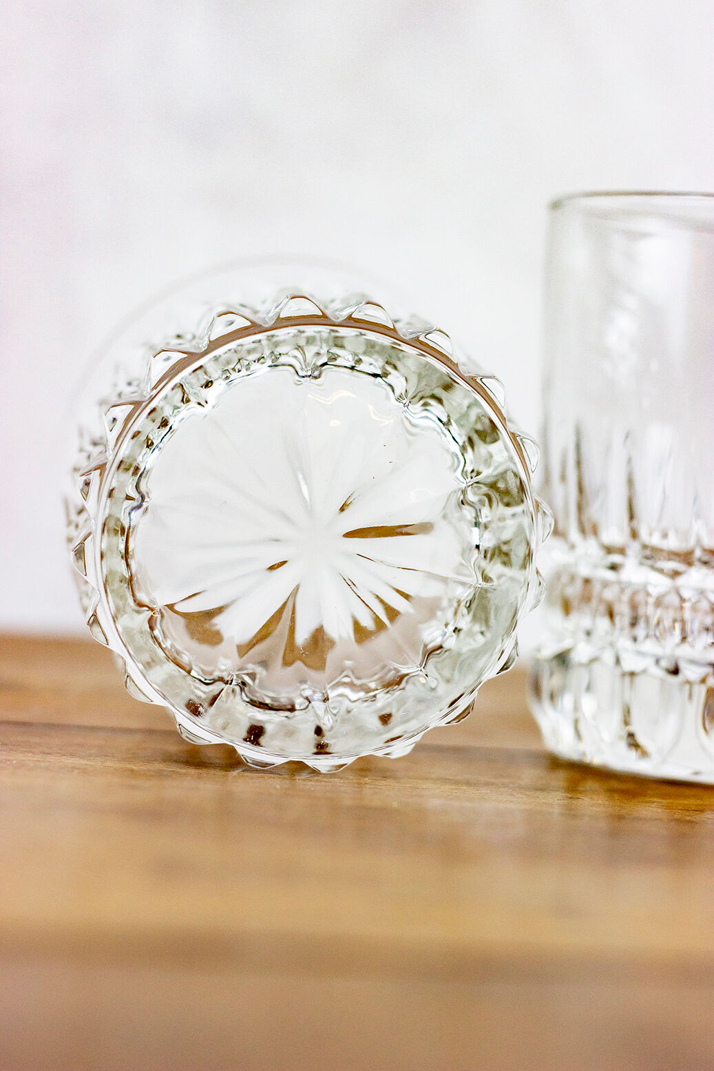 Paire de verres à eau style art déco