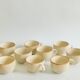 Set of 9 speckled ceramic coffee cups