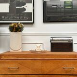 Vintage chest of drawers with compass feet