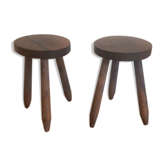 Pair of farm stools