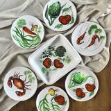 Rare service Vallauris Marius Bessone 1960