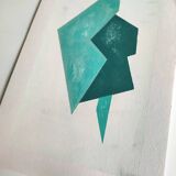 Original minimalist geometric painting