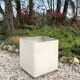 Grande jardinière cube Eternit beige