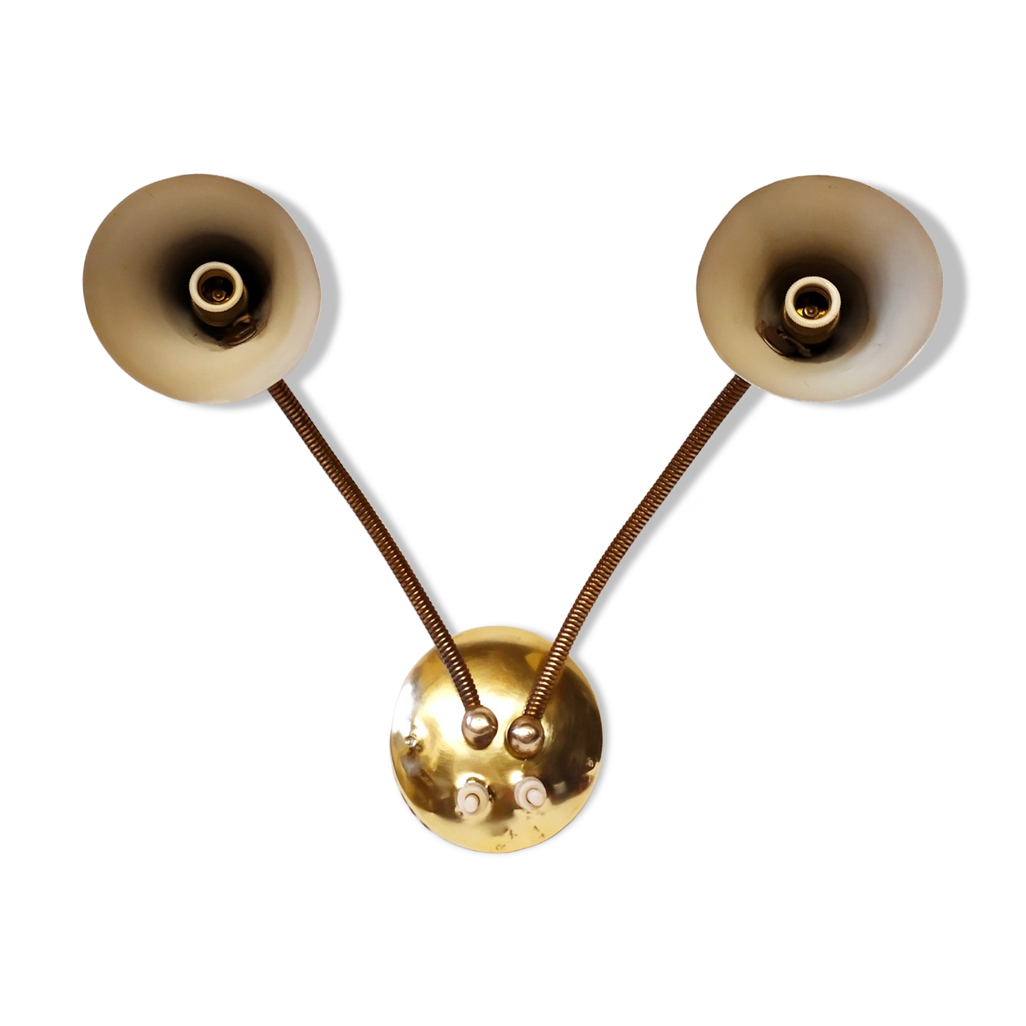 Beige Arredoluce wall lamp from the 1950s