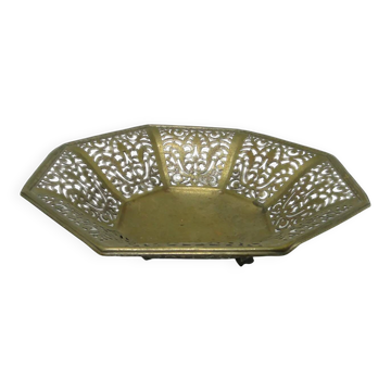 Bol décoratif Art Nouveau, laiton, Allemagne, années 1970