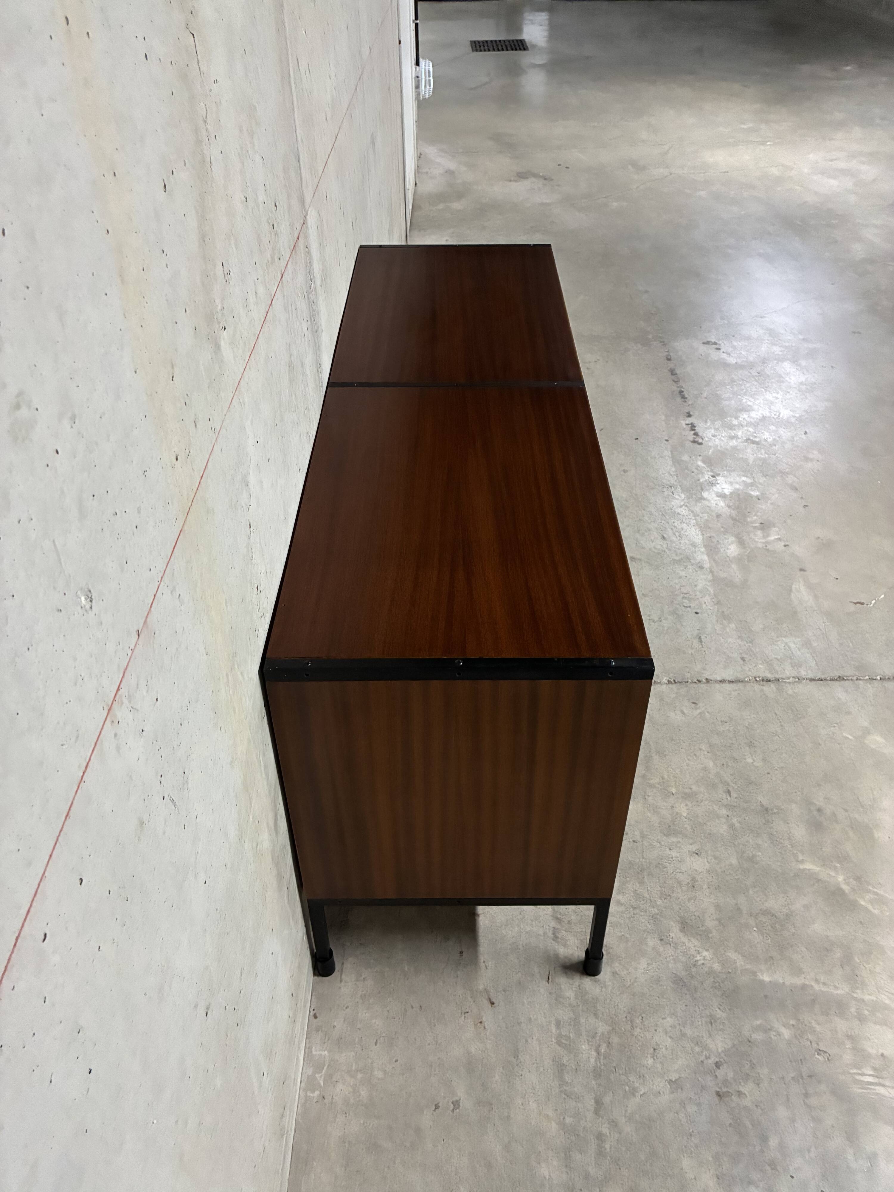 Vintage ARP Guariche Minvielle 1960s enfilade buffet display cabinet