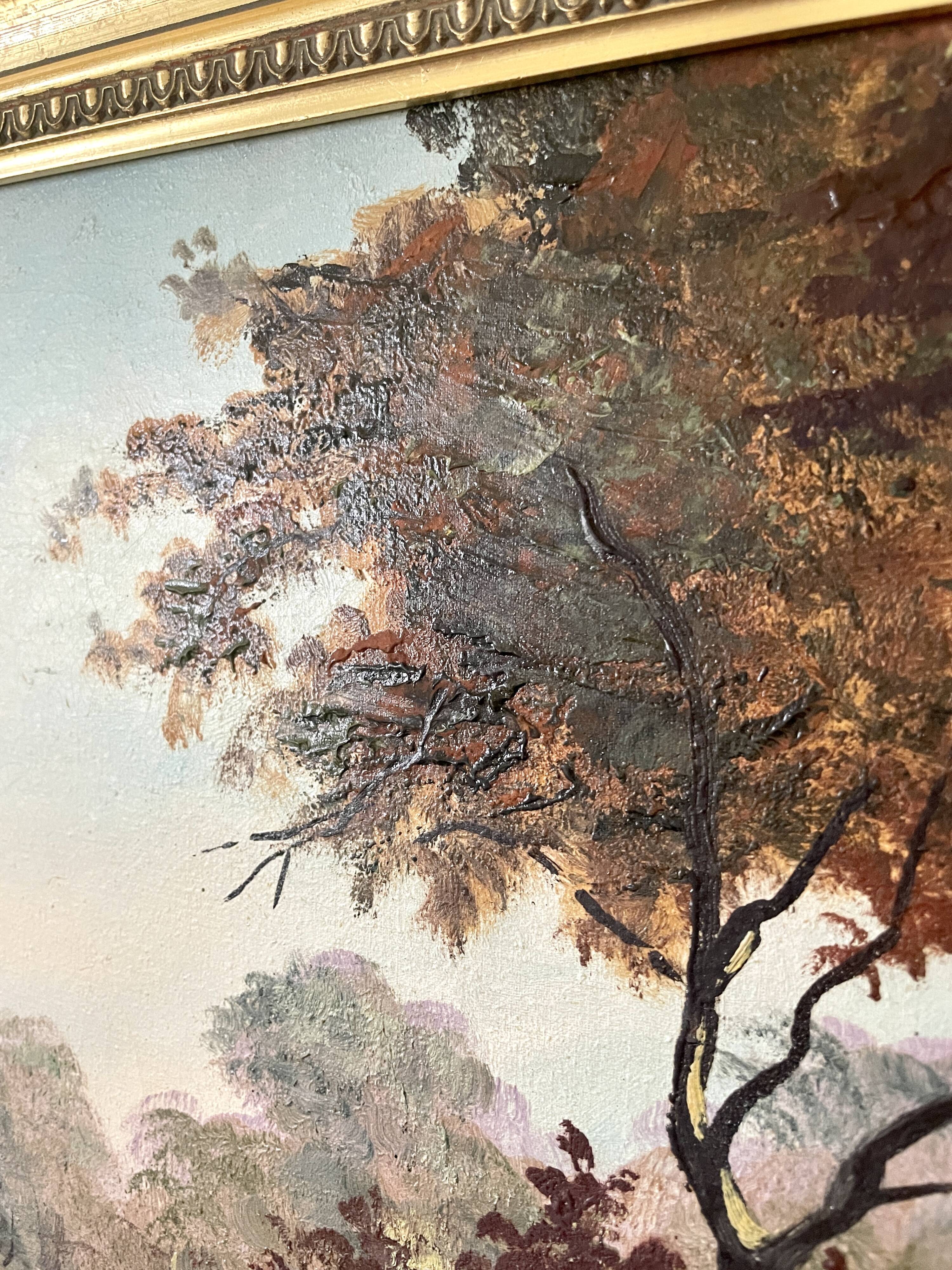 Diptyque oils on canvas signed Rialet