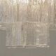 Large Chandelier in Murano Tronchi Glass from Venini, Italy, 1960s