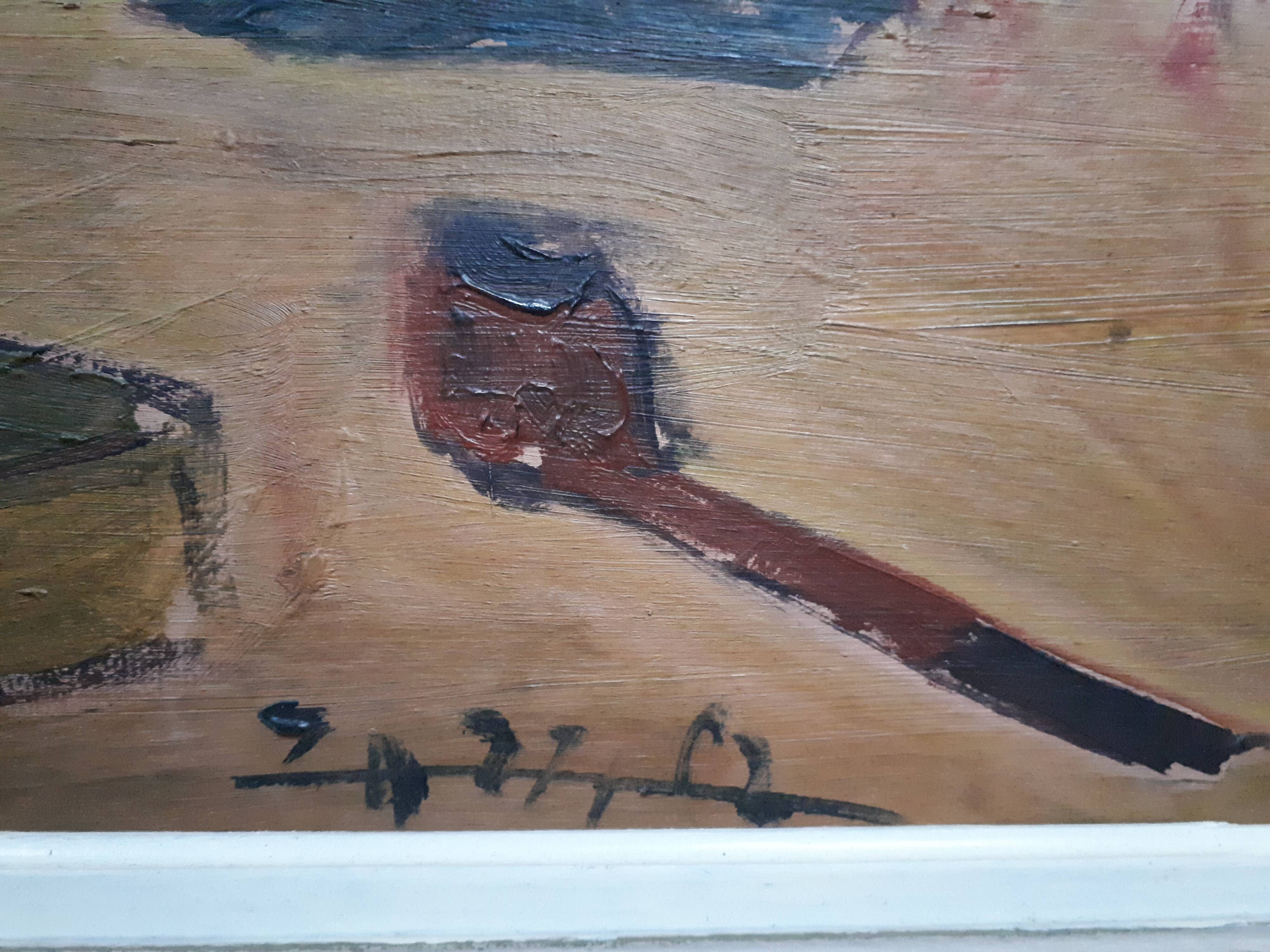 Oil on cardboard 1960/1970