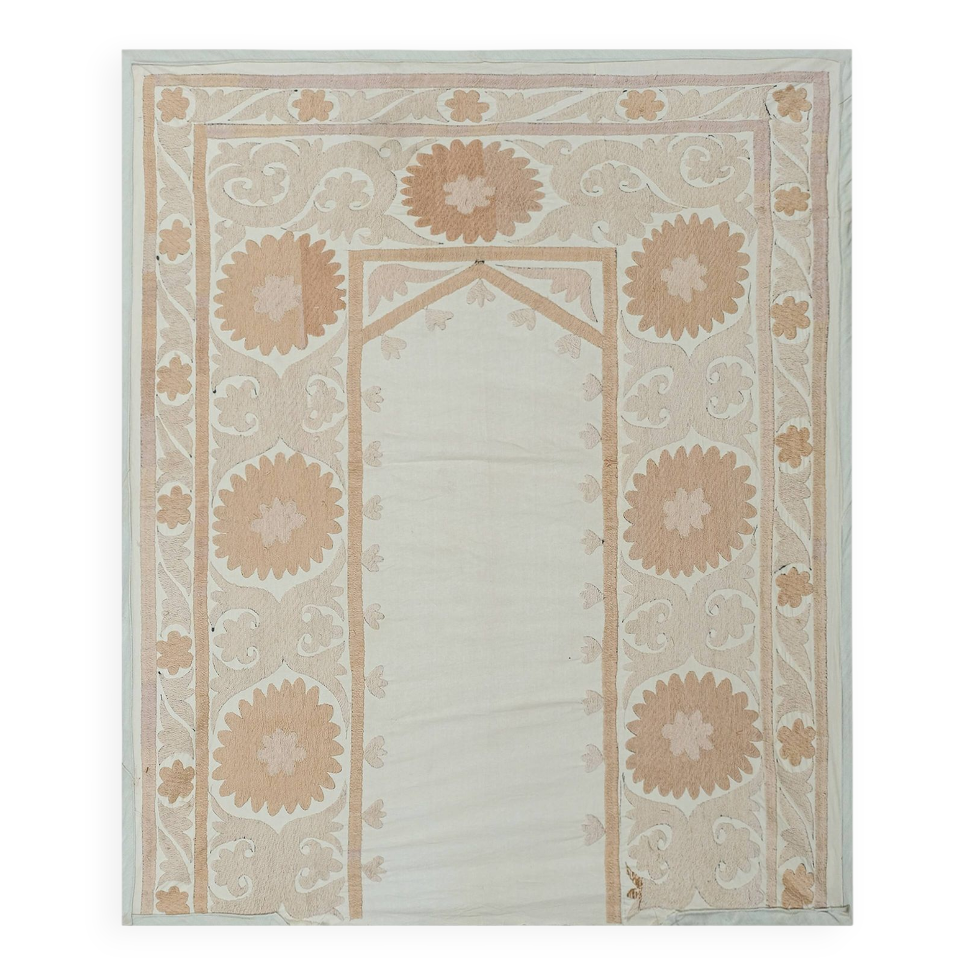Hand knotted rug, vintage Turkish rug 108x127 cm
